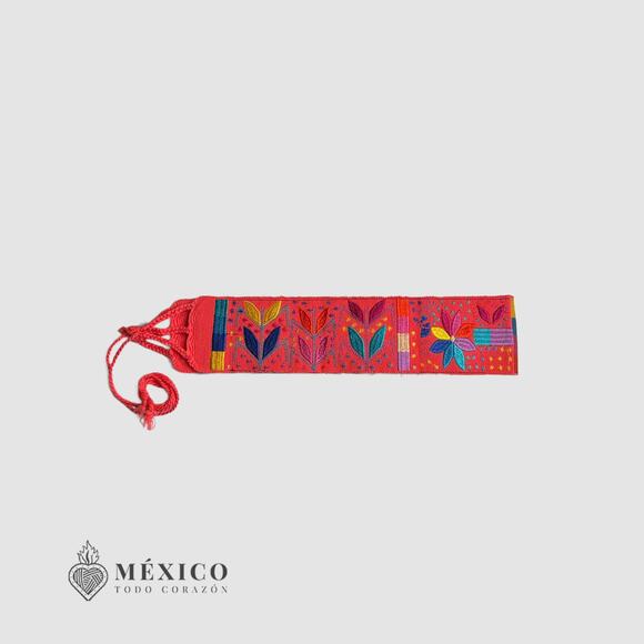 Mexican Folkloric belt day of the dead 5 de Mayo colorfull mexico todo corazon - Picture 2 of 4